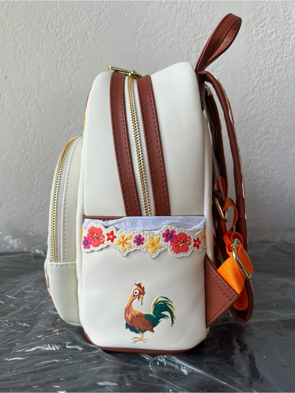 NWT Loungefly Disney Moana (Live Action) Floral Mini Backpack